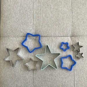 Star shaped cookie cutters